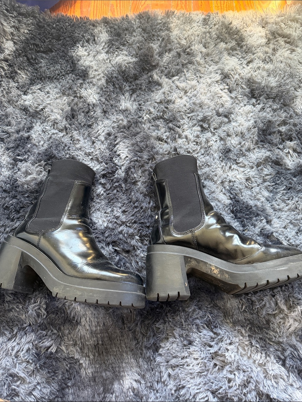 Aldo Black Chunky Boots